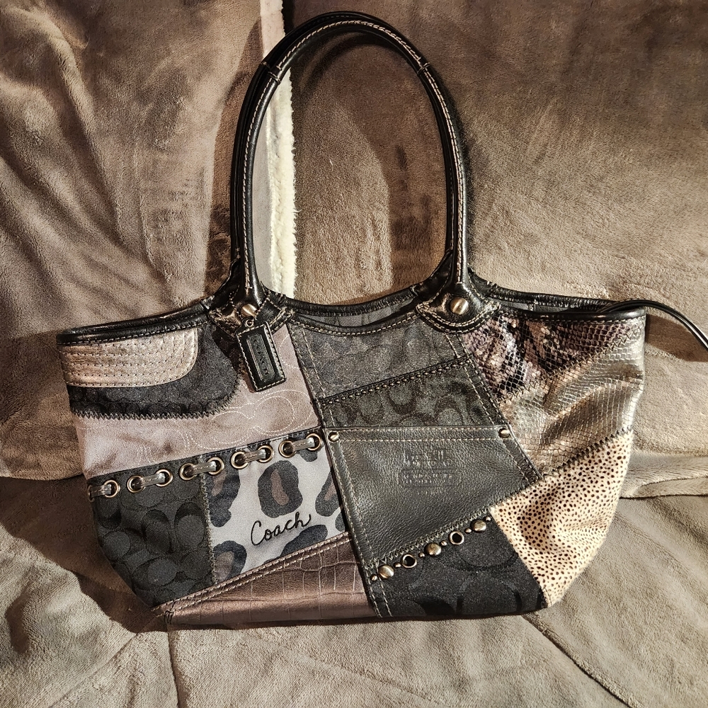 Coach Patchwork Tonal Tote